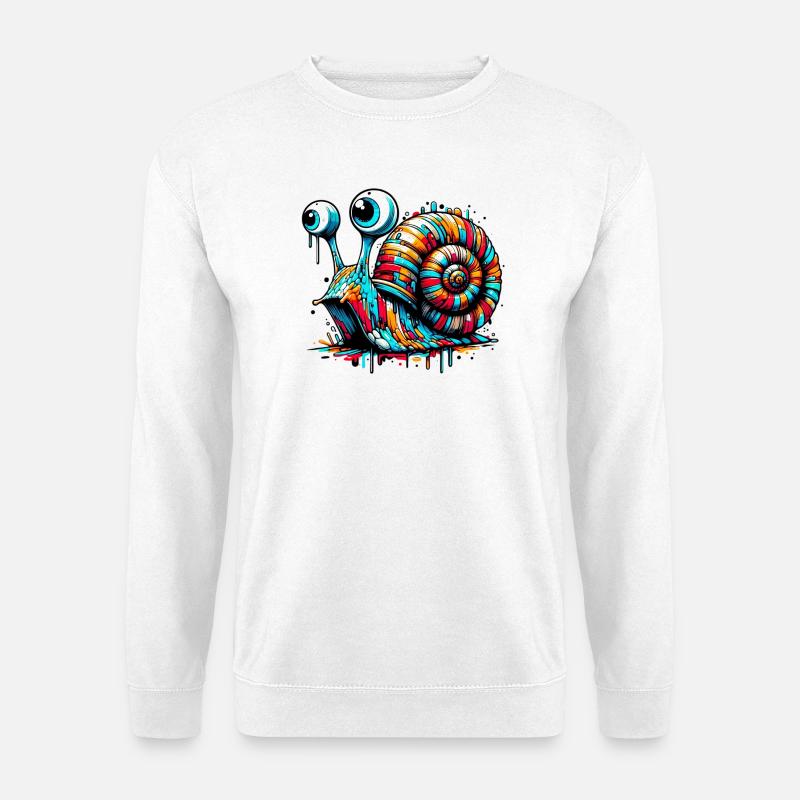 Escargot - Sweat-shirt Unisexe - blanc