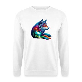 Wolf - Unisex Sweatshirt - white - Front