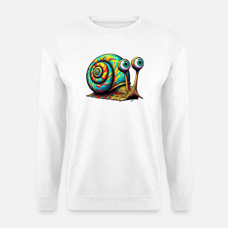 Schnecke - Unisex Pullover - Weiß