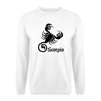 Sternzeichenbild Skorpion - Unisex Pullover - Weiß - Vorne