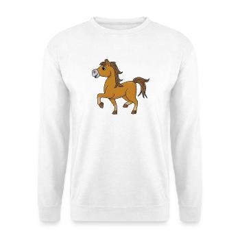 Brauner - Unisex Pullover - Weiß - Vorne