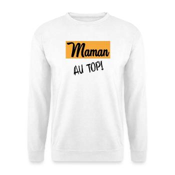 MOM. MOTHER'S DAY. HAPPY MOTHER'S DAY - Unisex Sweatshirt - white - Front