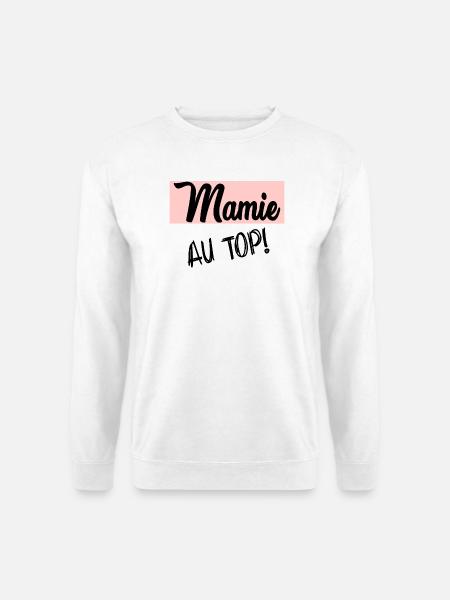 MAMIE - Sweat-shirt Unisexe - blanc