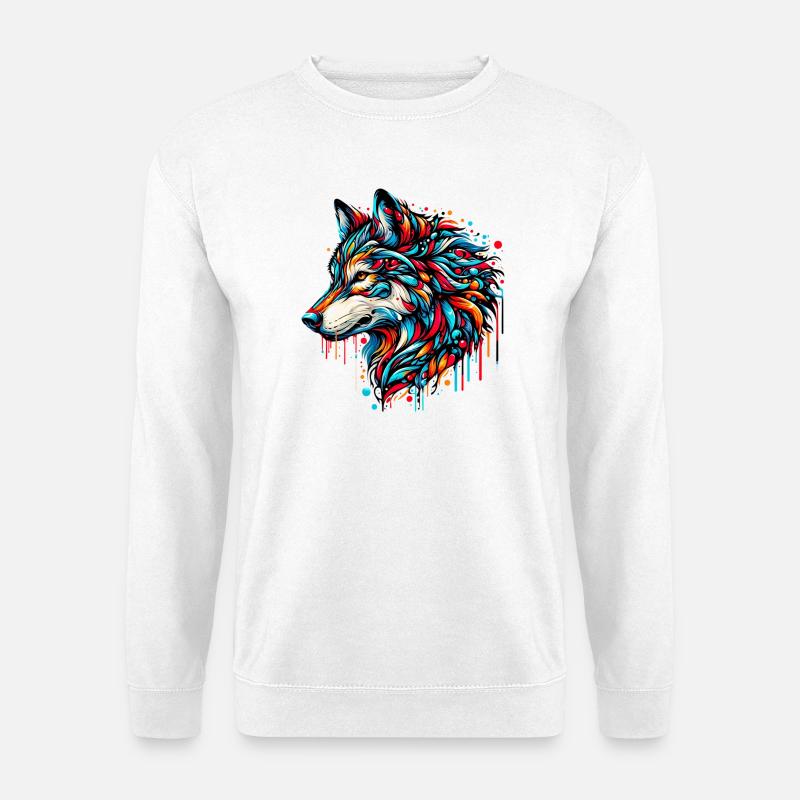 Wolf - Unisex Sweatshirt - white