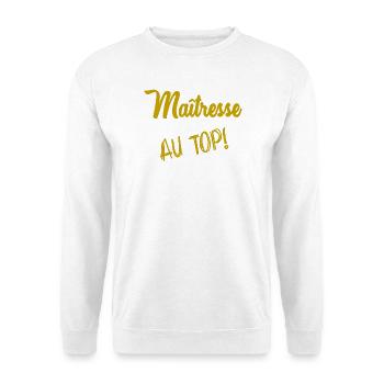 GELIEBTE - Unisex Pullover - Weiß - Vorne - Alina (178cm) & Michal (187cm)