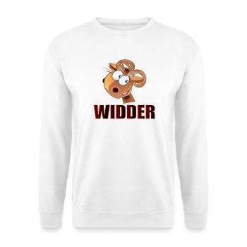 GESCHENKE FÜR WIDDER - GEBURTSTAG MÄRZ APRIL - Unisex Pullover - Weiß - Vorne