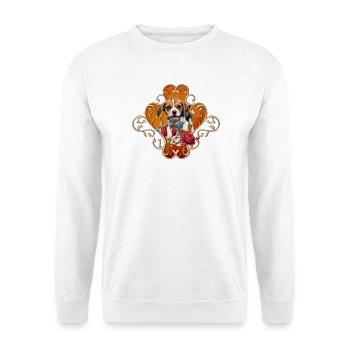 Cute little Beagle. - Unisex Sweatshirt - white - Front