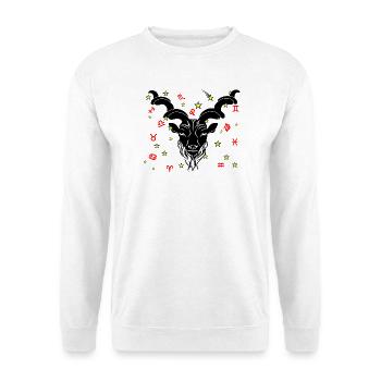 Signe du zodiaque signe étoile logo Capricorne - Sweat-shirt Unisexe - blanc - Devant
