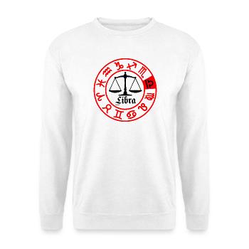 Twelve signs zodiac sign Libra Libra - Unisex Sweatshirt - white - Front