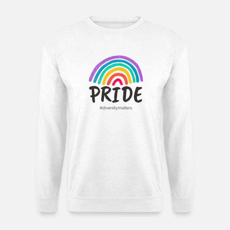 Pride black - #diversitymatters - Unisex Pullover - Weiß