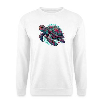 Tortue - Sweat-shirt Unisexe - blanc - Devant