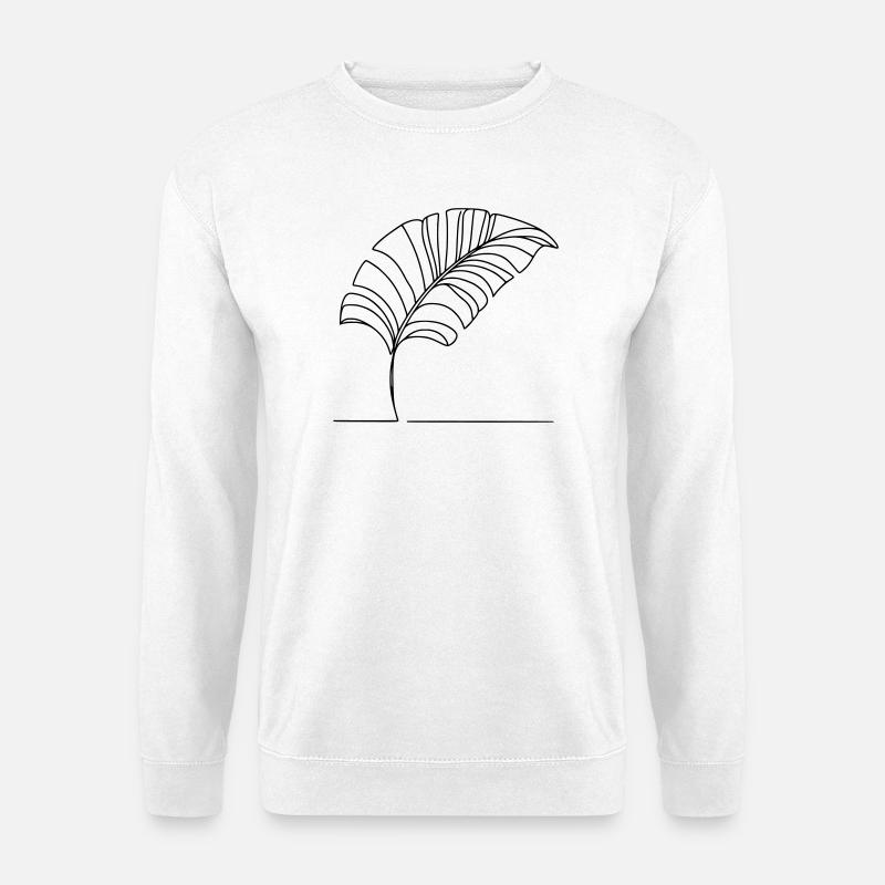 Leaf - Unisex Sweatshirt - white