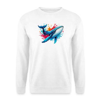 Whale - Unisex Sweatshirt - white - Front