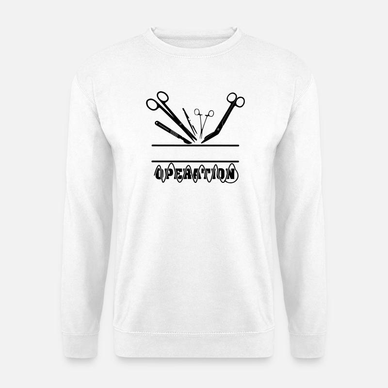 Operation Name Banner Suture - Unisex Sweatshirt - white