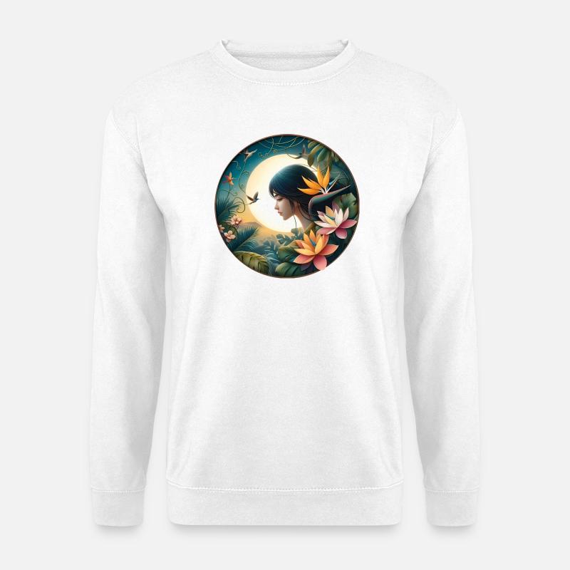 Paradise Night - Unisex Pullover - Weiß