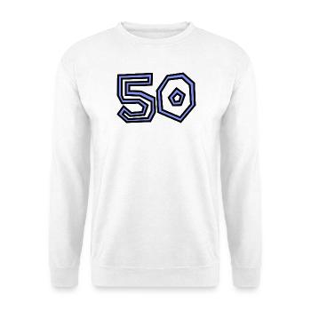 50. 50 YEARS. 50th ANNIVERSARY. 50TH ANNIVERSARY. - Unisex Sweatshirt - white - Front