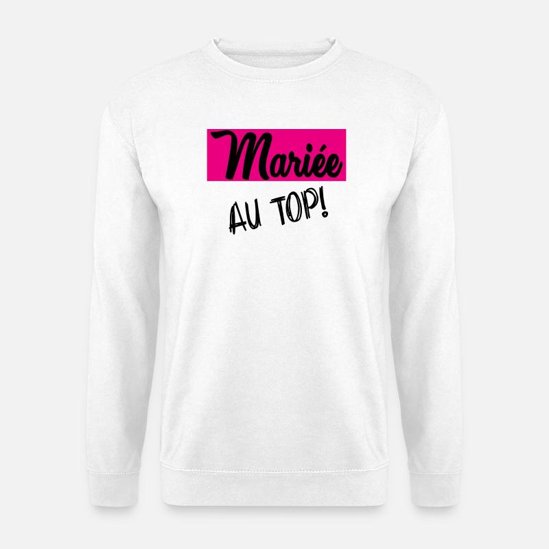 TEAM MARIEE. FUTURE MARIEE - Sweat-shirt Unisexe - blanc