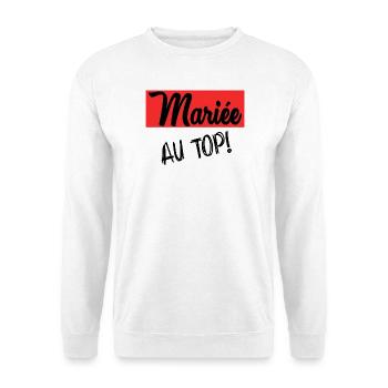 Bachelorette party. WEDDING. TEAM. TEAM BRIDE. BRIDE-TO-BE - Unisex Sweatshirt - white - Front