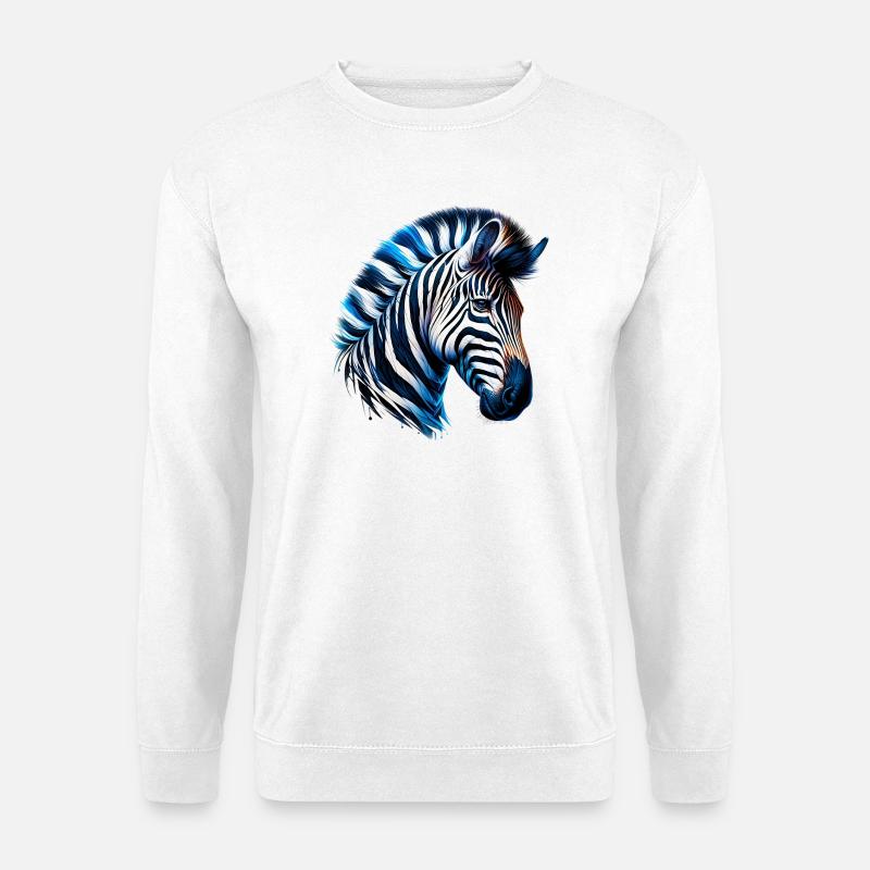 Zebra - Unisex Sweatshirt - white