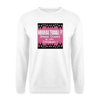 BONNE CHANCE COLLÈGUES - Sweat-shirt Unisexe - blanc - Devant