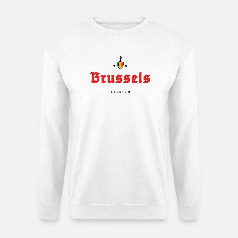 Brüssel Brüssel Belgien - Unisex Pullover - Weiß