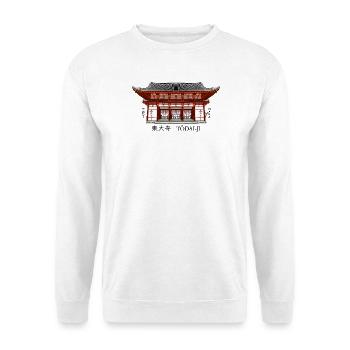 Nara Japan, Todai-ji, Buddhistischer Tempel - Unisex Pullover - Weiß - Vorne