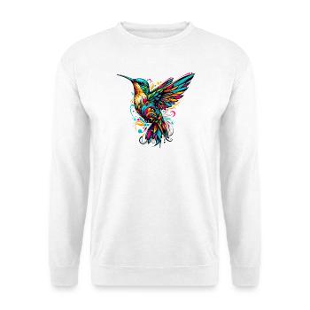 Kolibri - Unisex Pullover - Weiß - Vorne