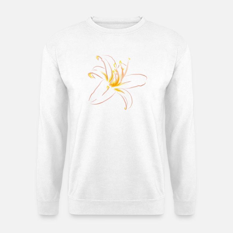 LIGHT PINK LILY - Unisex Sweatshirt - white
