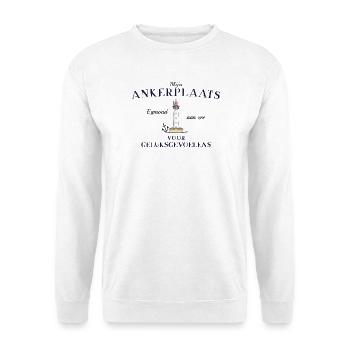 Egmond aan zee, Netherlands, Anchorage Glück - Unisex Sweatshirt - white - Front