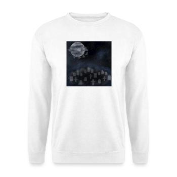 Friedhöfe, Gräber, gothic design, Horror Motiv - Unisex Pullover - Weiß - Vorne