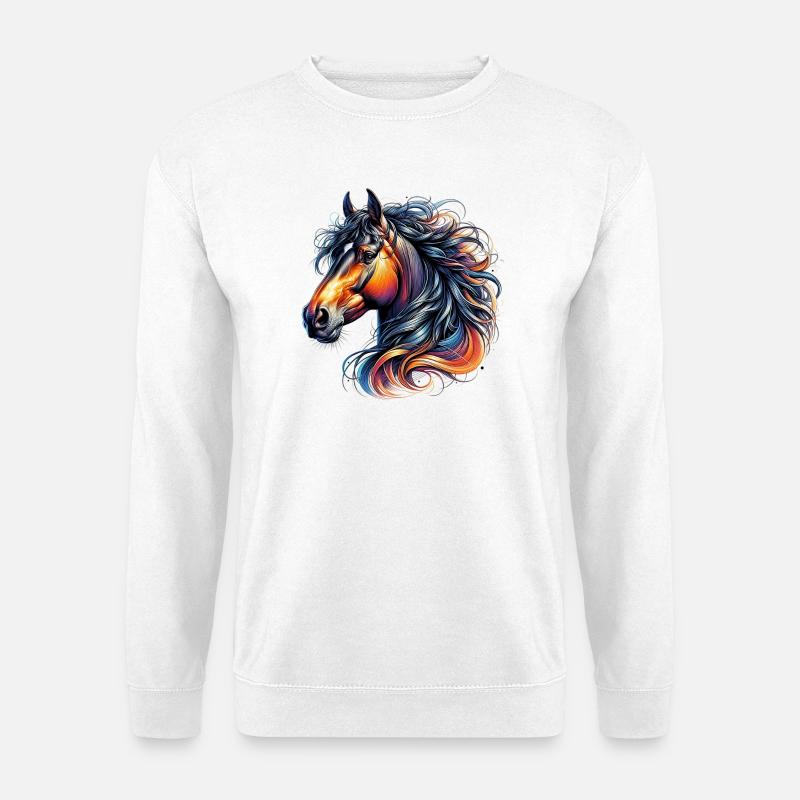 Horse - Unisex Sweatshirt - white