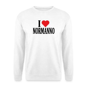 T-Shirt Ich liebe Norman T-Shirt Geschenkidee - Unisex Pullover - Weiß - Vorne