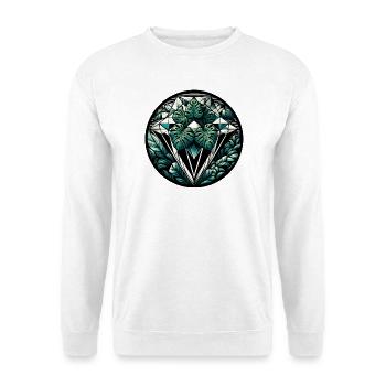 Diamant de la jungle - Sweat-shirt Unisexe - blanc - Devant
