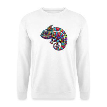 Caméléon - Sweat-shirt Unisexe - blanc - Devant