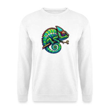 Chamäleon - Unisex Pullover - Weiß - Vorne