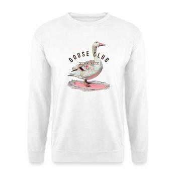 Goose Surfing T-Shirt Design - Unisex Sweatshirt - white - Front