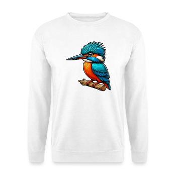 Eisvogel - Unisex Pullover - Weiß - Vorne