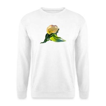 YELLOW CALLA LILY - Unisex Sweatshirt - white - Front
