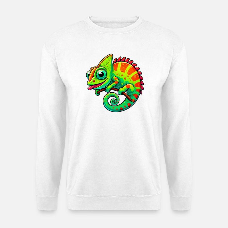 Caméléon - Sweat-shirt Unisexe - blanc