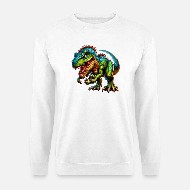 Dinosaurier - Unisex Pullover - Weiß