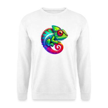 Caméléon - Sweat-shirt Unisexe - blanc - Devant