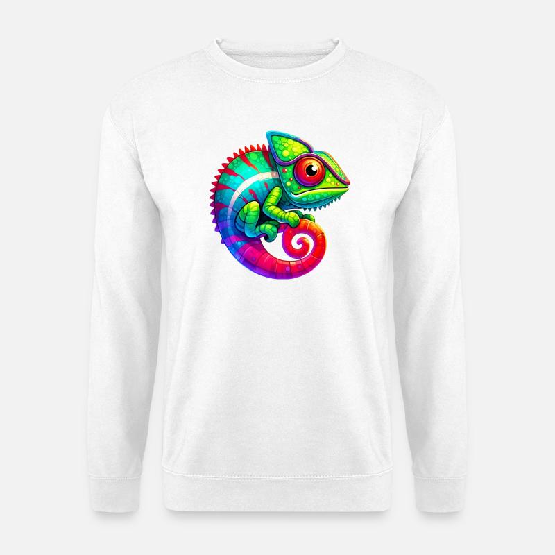 Caméléon - Sweat-shirt Unisexe - blanc