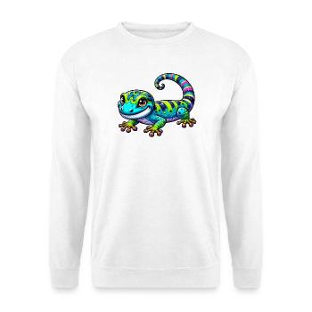 Gecko - Unisex Pullover - Weiß - Vorne