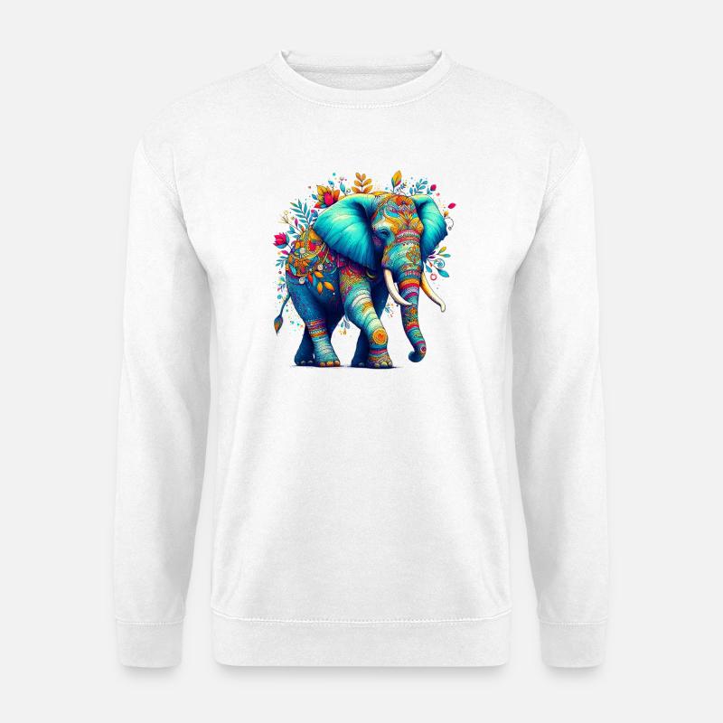 Elephant - Unisex Sweatshirt - white
