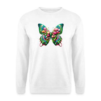 Schmetterlingsblumen Tulpen Tulpe Holland - Unisex Pullover - Weiß - Vorne