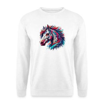 Cheval - Sweat-shirt Unisexe - blanc - Devant