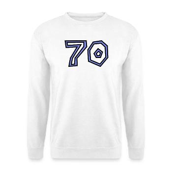 70. 70 YEARS. 70TH ANNIVERSARY. 70TH ANNIVERSARY. - Unisex Sweatshirt - white - Front