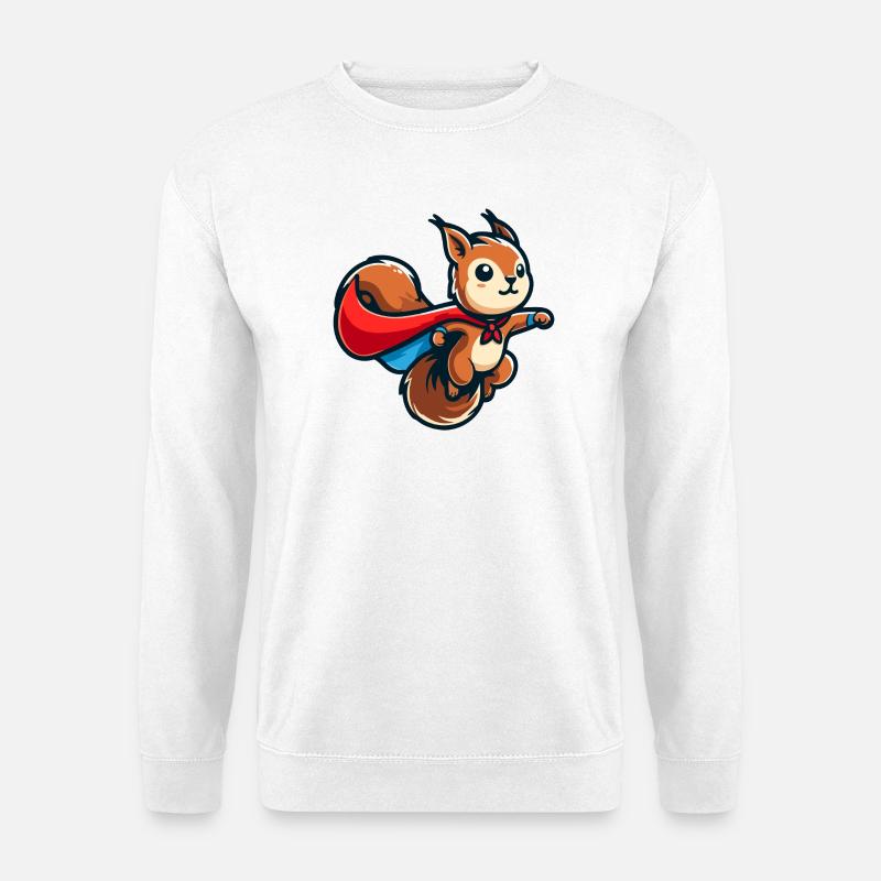 Squirrel: The Nutty Defender - Unisex Sweatshirt - white