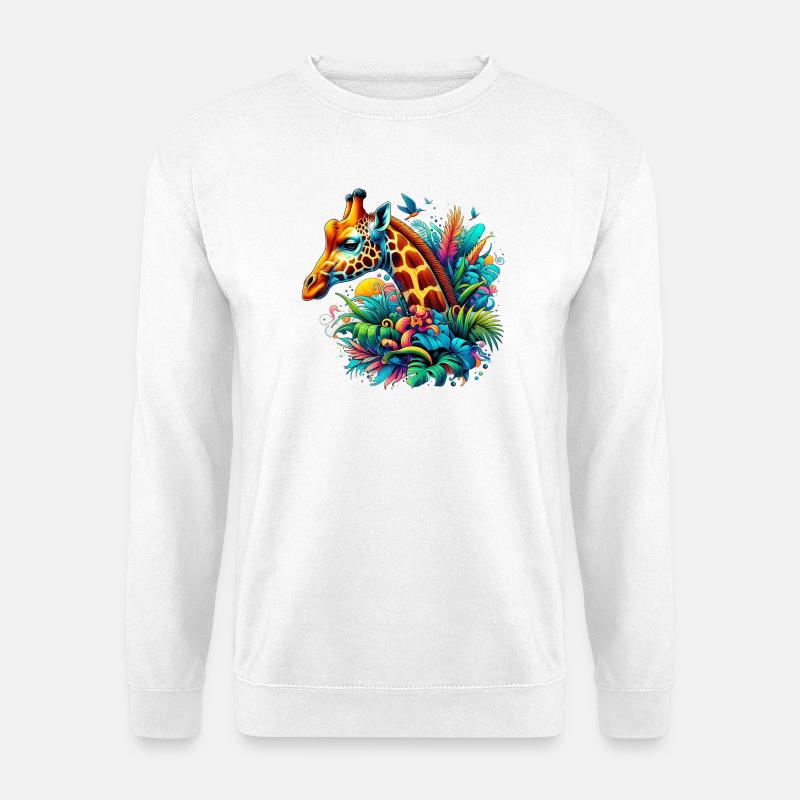 Giraffe - Unisex Pullover - Weiß