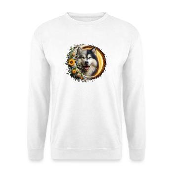 Night and day - Sweat-shirt Unisexe - blanc - Devant